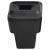 Cotieră auto, negru, 13x34x(33-46) cm ABS GartenMobel Dekor