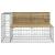 Bancă grădină design gabion, 347x71x65,5 cm, lemn pin impregnat GartenMobel Dekor