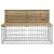 Bancă grădină design gabion, 347x71x65,5 cm, lemn pin impregnat GartenMobel Dekor