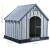 Cușcă pentru câini, gri, 92x87x91 cm, plastic GartenMobel Dekor