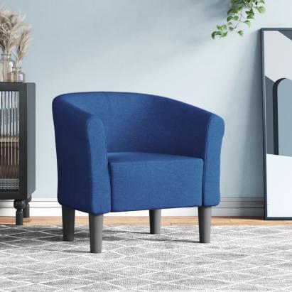 Fotoliu tip cuvă, albastru, material textil GartenMobel Dekor
