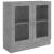 Dulap cu vitrină, gri beton, 82,5x30,5x80 cm, lemn prelucrat GartenMobel Dekor