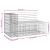 Bancă de grădină design gabion 122x71x65,5cm lemn pin impregnat GartenMobel Dekor
