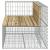 Bancă de grădină design gabion 122x71x65,5cm lemn pin impregnat GartenMobel Dekor