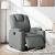 Fotoliu rabatabil electric, gri închis, material textil GartenMobel Dekor