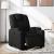 Fotoliu rabatabil electric, negru, material textil GartenMobel Dekor