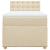 Pat box spring cu saltea, crem, 90x190 cm, textil GartenMobel Dekor