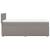 Pat box spring cu saltea, gri taupe, 90x200 cm, textil GartenMobel Dekor