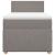 Pat box spring cu saltea, gri taupe, 90x200 cm, textil GartenMobel Dekor