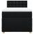 Pat box spring cu saltea, negru, 90x200 cm, textil GartenMobel Dekor