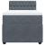 Pat box spring cu saltea, gri închis, 80x200 cm, catifea GartenMobel Dekor