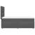 Pat box spring cu saltea, gri închis, 90x190 cm, textil GartenMobel Dekor