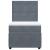 Pat box spring cu saltea, gri închis, 80x200 cm, catifea GartenMobel Dekor