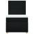 Pat box spring cu saltea, negru, 90x190 cm, textil GartenMobel Dekor
