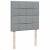 Pat box spring cu saltea, gri deschis, 90x190 cm, textil GartenMobel Dekor