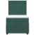 Pat continental cu saltea, verde închis, 80x200 cm, catifea GartenMobel Dekor