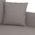 Canapea cu 2 locuri, gri taupe, 120 cm, material textil GartenMobel Dekor