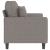 Canapea cu 2 locuri, gri taupe, 120 cm, material textil GartenMobel Dekor
