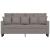 Canapea cu 2 locuri, gri taupe, 140 cm, material textil GartenMobel Dekor