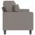 Canapea cu 2 locuri, gri taupe, 140 cm, material textil GartenMobel Dekor