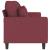 Canapea cu 3 locuri, roșu vin, 180 cm, material textil GartenMobel Dekor
