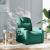 Fotoliu de masaj rabatabil, verde închis, material textil GartenMobel Dekor