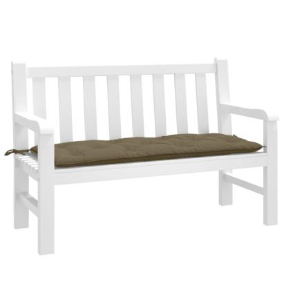 Pernă bancă de grădină, melanj gri taupe, 120x50x7 cm, textil GartenMobel Dekor