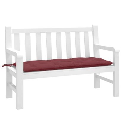 Pernă bancă de grădină, melanj roșu vin, 120x50x7 cm, textil GartenMobel Dekor