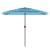 Umbrelă soare de grădină stâlp din oțel, albastru 300x200x250cm GartenMobel Dekor