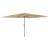 Umbrelă soare de grădină cu stâlp din oțel, maro 388x388x248 cm GartenMobel Dekor