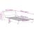 Cadru de pat cu tăblie, alb, 90x200 cm, lemn masiv de pin GartenMobel Dekor