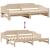 Pat de zi cu extensie, 80x200 cm, lemn masiv de pin GartenMobel Dekor