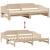 Pat de zi cu extensie, 90x200 cm, lemn masiv de pin GartenMobel Dekor