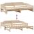 Pat de zi cu extensie, 90x190 cm, lemn masiv de pin GartenMobel Dekor