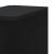 Raft colțar perete negru 36,5x36,5x140 cm lemn prelucrat GartenMobel Dekor