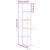 Raft colțar perete lemn vechi 36,5x36,5x140 cm lemn prelucrat GartenMobel Dekor