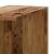Raft colțar perete lemn vechi 36,5x36,5x140 cm lemn prelucrat GartenMobel Dekor