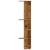 Raft colțar perete lemn vechi 36,5x36,5x140 cm lemn prelucrat GartenMobel Dekor