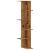 Raft colțar perete lemn vechi 36,5x36,5x140 cm lemn prelucrat GartenMobel Dekor