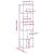 Bibliotecă cu 5 niveluri, alb 45x23,5x162,5 cm lemn prelucrat GartenMobel Dekor