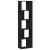 Bibliotecă cu 5 niveluri negru 45x23,5x162,5 cm lemn prelucrat GartenMobel Dekor