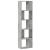 Bibliotecă cu 5 niveluri gri beton 45x23,5x162,5 cm lemn GartenMobel Dekor