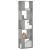 Bibliotecă cu 5 niveluri gri beton 45x23,5x162,5 cm lemn GartenMobel Dekor