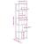 Bibliotecă cu 5 niveluri gri beton 45x23,5x162,5 cm lemn GartenMobel Dekor