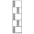 Bibliotecă cu 5 niveluri gri beton 45x23,5x162,5 cm lemn GartenMobel Dekor