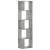 Bibliotecă cu 5 niveluri gri beton 45x23,5x162,5 cm lemn GartenMobel Dekor