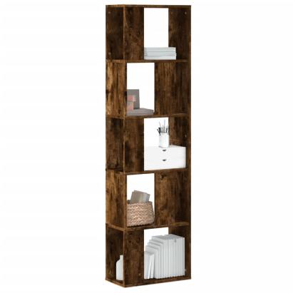 Bibliotecă cu 5 niveluri stejar fumuriu 45x23,5x162,5 cm lemn GartenMobel Dekor
