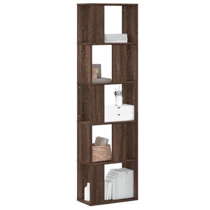 Bibliotecă 5 niveluri stejar maro 45x23,5x162,5 cm lemn GartenMobel Dekor
