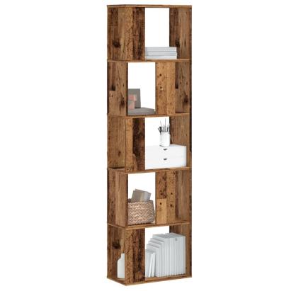 Bibliotecă cu 5 niveluri lemn vechi 45x23,5x162,5 cm lemn GartenMobel Dekor