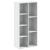 Bibliotecă, alb, 50x25x105 cm, lemn prelucrat GartenMobel Dekor